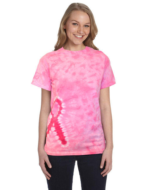 Tie-Dye Pink Ribbon T-Shirt